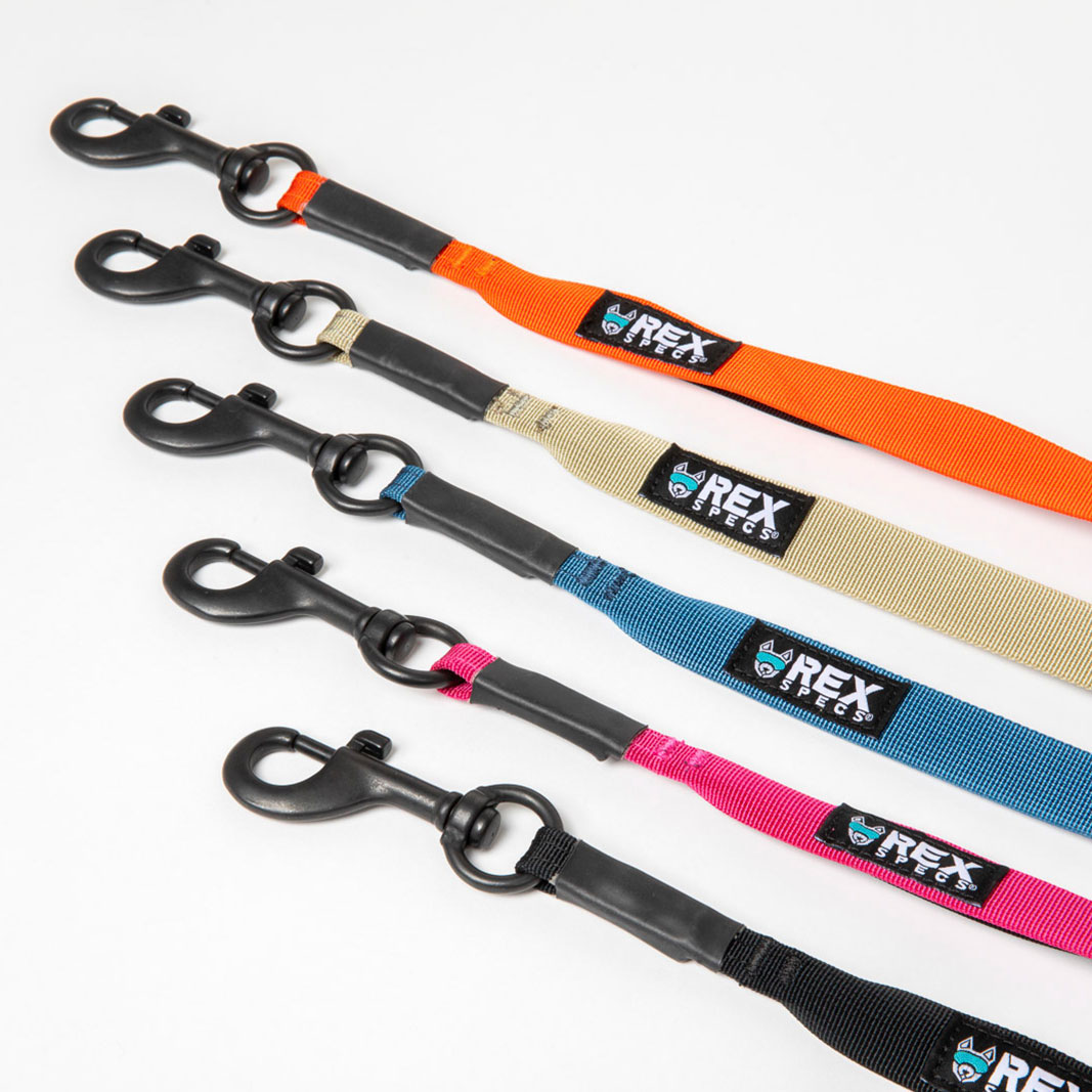 Correas_Rex_Specs_seguro_simple Correa para perros TrailHead Rex Specs de varios colores vendida en Dogytoon